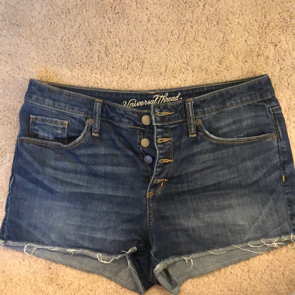 Universal Thread High Rise Shortie Denim Shorts